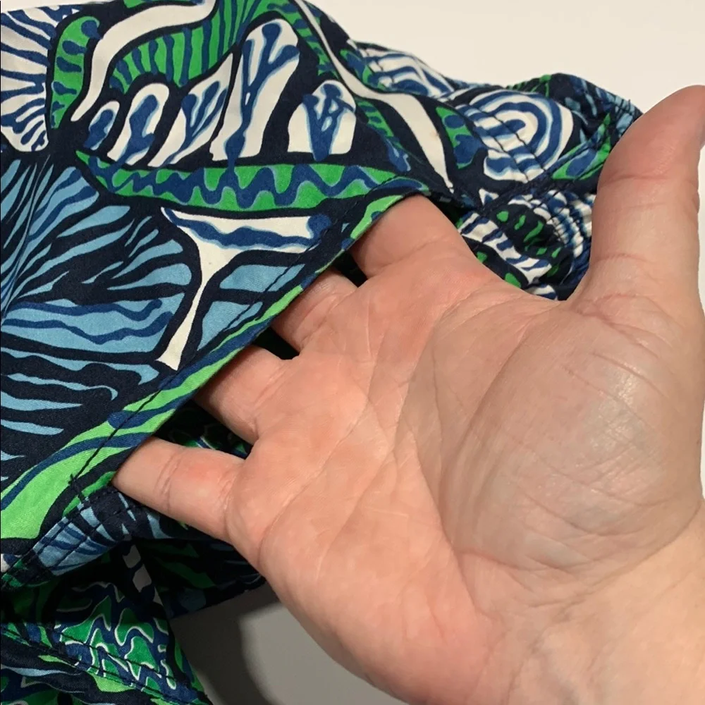 Tropical Blue and‎ Green Swim Shorts Childrens Place 7/8 - M - 4201